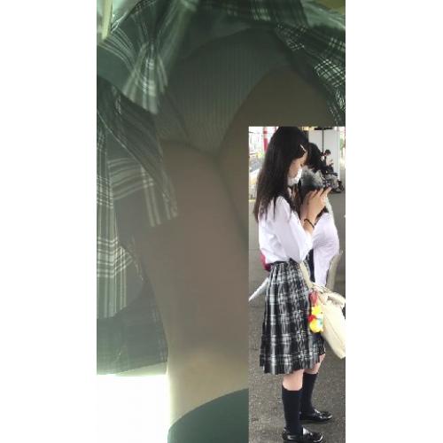 風のいたずら、スカートひらりJKちゃん