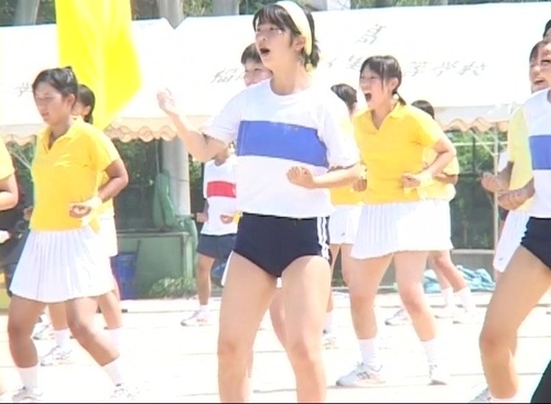 [高校運動会①]紺ブルマ
