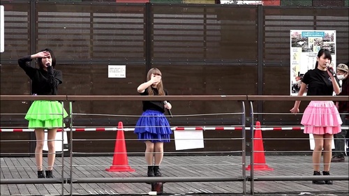 JCストリートアイドルがダンスでパンチラしてしまう　望遠撮影　約17分