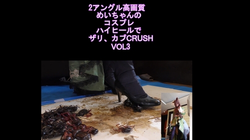高画質４Kめいちゃんのコスプレハイヒールでザリ、カブクラ2アングル編VOL３