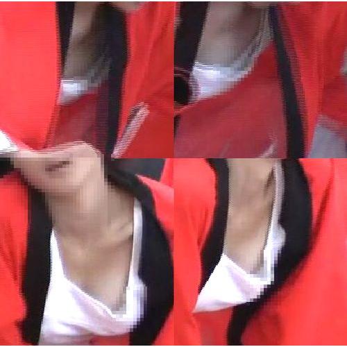 短時間限定販売！K?踊り!白のシャツはエロいおっぱいの谷間...