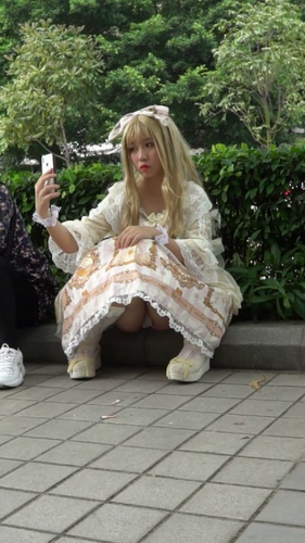 高画質 アジア圏のコスプレ逆さ123