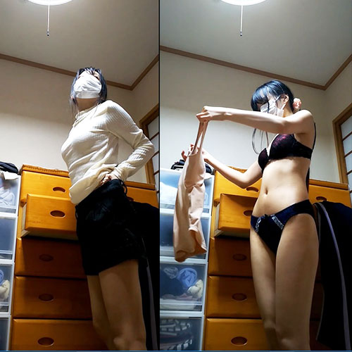 オシャレ女子の着替え盗撮！！現役モデルです。
