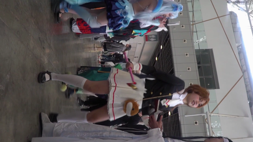 高画質 アジア圏のコスプレ逆さ135