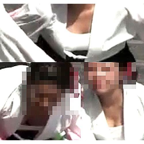 胸チラしまくりの胸元広い衣装！激しすぎ！！D45-7【高画...