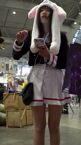 高画質 アジア圏のコスプレ逆さ124