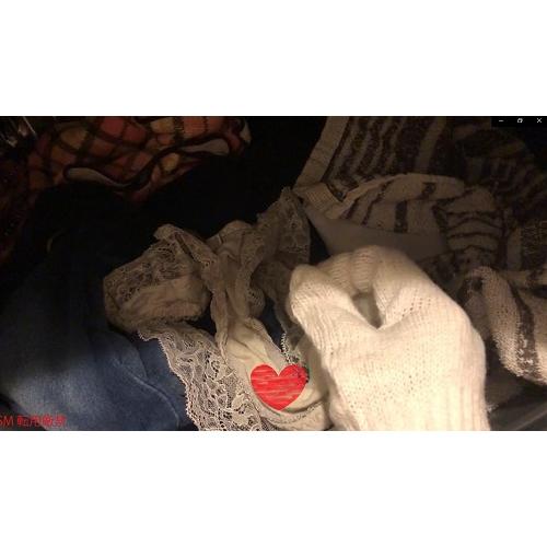 【洗濯機の中】使用済み汚パンツを漁る下着泥棒