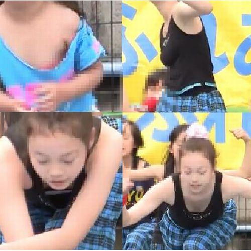 色白超美人女の子発見！胸が半分見えてます！胸チラ最高！t1...