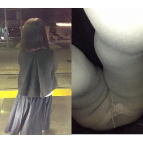 腐女子系OLさんのロングスカート内盗撮