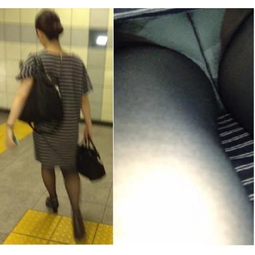 現役キャビンアテンダントさんの天使の羽付きパンティ盗撮