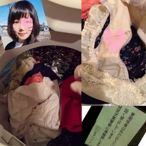 危険!!女子寮侵入!!！洗濯機から超～新鮮な汚パンツをゲット！！