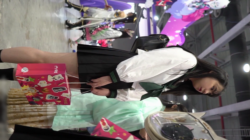 高画質 アジア圏のコスプレ逆さ136