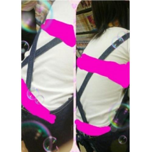 ピンク腰パンティ～！！ブラジャー透け～！！可愛い店員さん！！