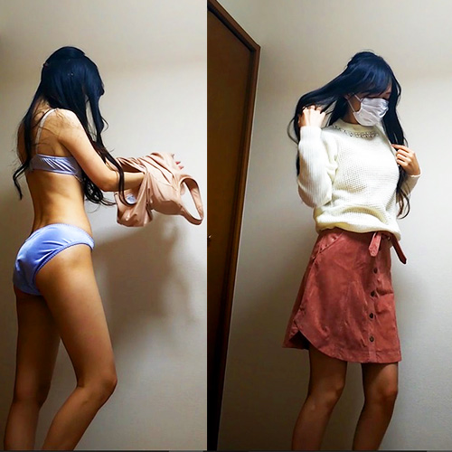 覗き見美少女の下着姿！！雑誌モデルの私生活が流出。