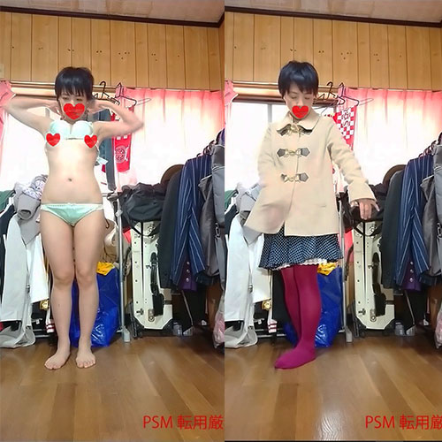 【こういう体形のロリ娘が好き】貧乳パイパン娘の部屋着替え盗撮