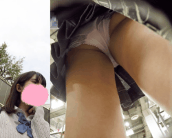 【顔出しJK⑥】道案内くらいできるもん！怪しむ娘さんのスカートの中拝見します。【声かけ】