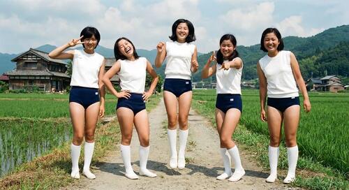 【AIレトロ妄想】AI画像スライドショー　体操服　ブルマ　High編