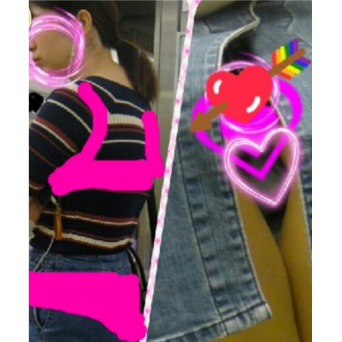 ちょ～綺麗なパンティ透けＯＬお嬢さんの真っ暗な股×を覗き、、！！