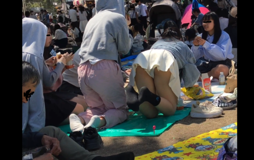 とにかくしゃがんでパンチラ　安心してください　見えてますよ 　P・P（パンチラ・ピクニック）編