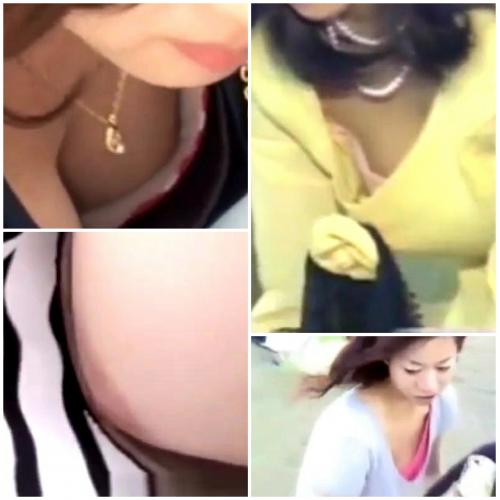 パイチラ盛り合わせ　胸元ゆるゆる