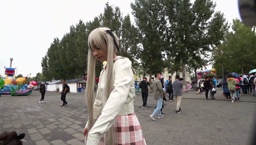 高画質 アジア圏のコスプレ逆さ127