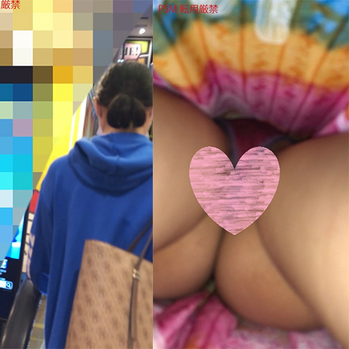 【撮影者逮捕！社会的死！】危険すぎるTバックパンチラ盗撮現場