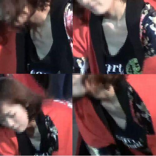 よさこいダンス！美人で可愛い子☆胸元開いていて前かがみは素...