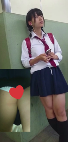美少女J〇をめくり盗撮♡【ガチ】
