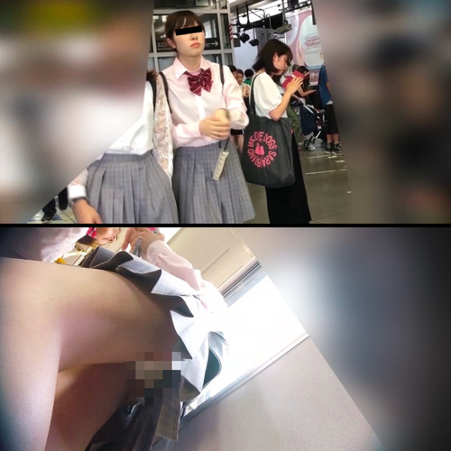 制服Kの逆さ撮り⑥