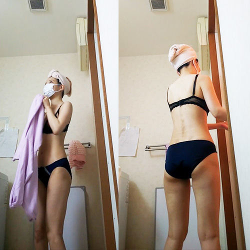 【最後の着替え】二度と見れないシェアハウスの現役モデル