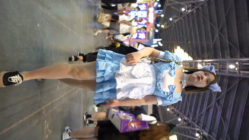 高画質 アジア圏のコスプレ逆さ137