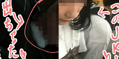 【生オカズ】お嬢様系●Ｋにお触り→ぶっかけの2連コンボ❤