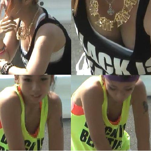 若い女性のおっぱいおっぱい！谷間エロすぎ！t1-134【高...