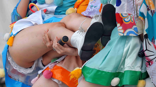 ビーチの歌姫たち＃044：【4K動画】日本文化とアイドル文化の融合！！