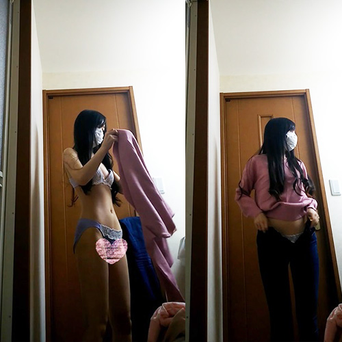 【シェアハウスで現役モデル盗撮】ブラはガバガバか？美女の着替え