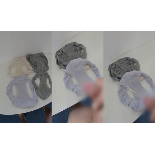 【コラボ】公園で遊ぶママのパンティーに精液ぶちまける！