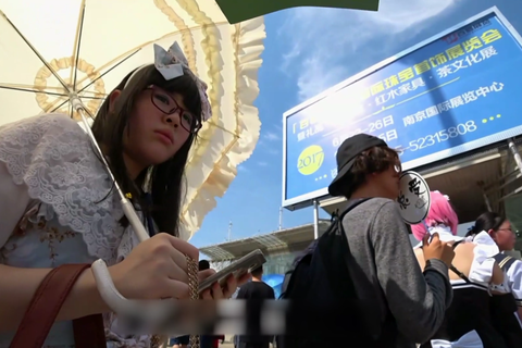 高画質 アジア圏のコスプレ逆さ20