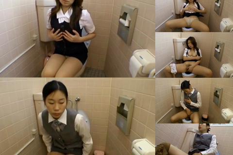 制服OLお姉さん達がトイレオナニーで性欲発散7