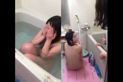 SNS流出⁉   JK達の風呂場に侵入悪ふざけ♥②