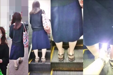 逆さの決定的瞬間！熟女のナマP
