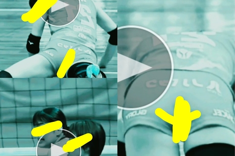 透け透けバレー玉、びくとりーな～ペロペロ9亀、