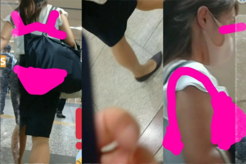 警◯見回り中！！黒タイスカ、アナ◯ひくひくお尻追いかけ～(...