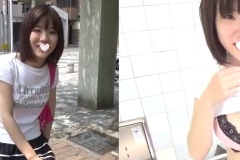 真昼の野外放尿そして公開脱糞で赤面