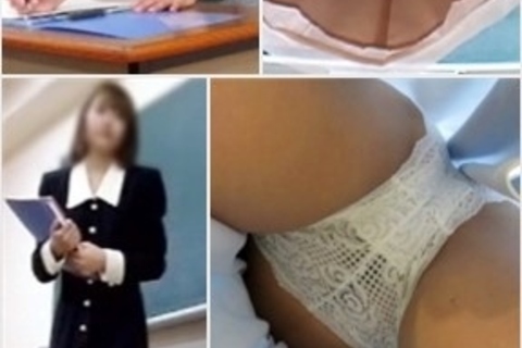 美人なお姉さん系先生をつけ狙いパンチラ・ハミ毛を激写11