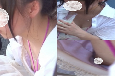 ジュースに夢中な夏祭り女子！くっそエロいタピオカ発見！