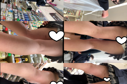 ワカメ丈の超美少女JK1名 　毛穴までクッキリ接写美少女編