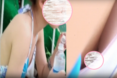 背伸びなビキニ！サイズもブカブカで隙だらけ！！＋オマケ