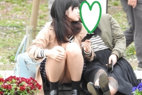 パンストの縦の線に大興奮！！お座りお姉さん発見！！（ＦＨＤ...