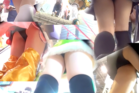 1 コミックマーケット美少女コスフレイヤー逆さ撮りパンチラ...