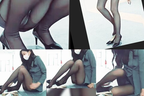 SS級エリートOLさん脚が開いちゃいました